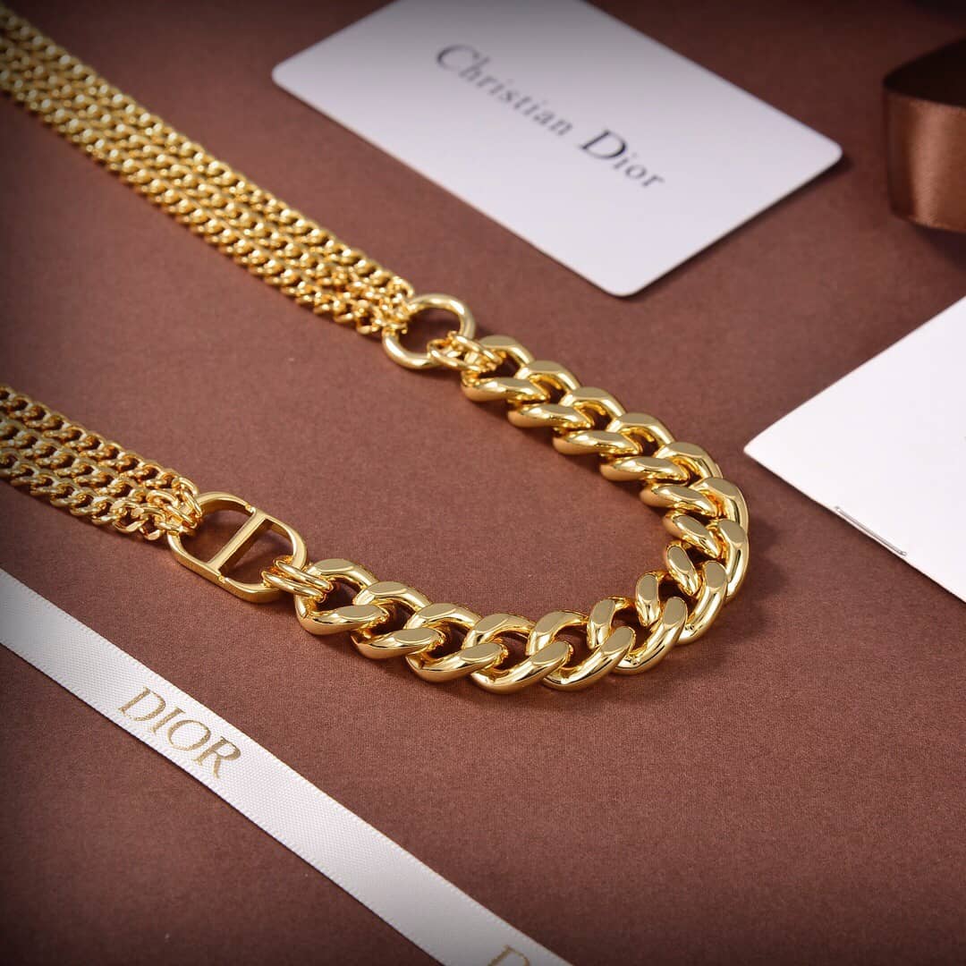 Wholesale Chr1st1an D10r Logo Necklace