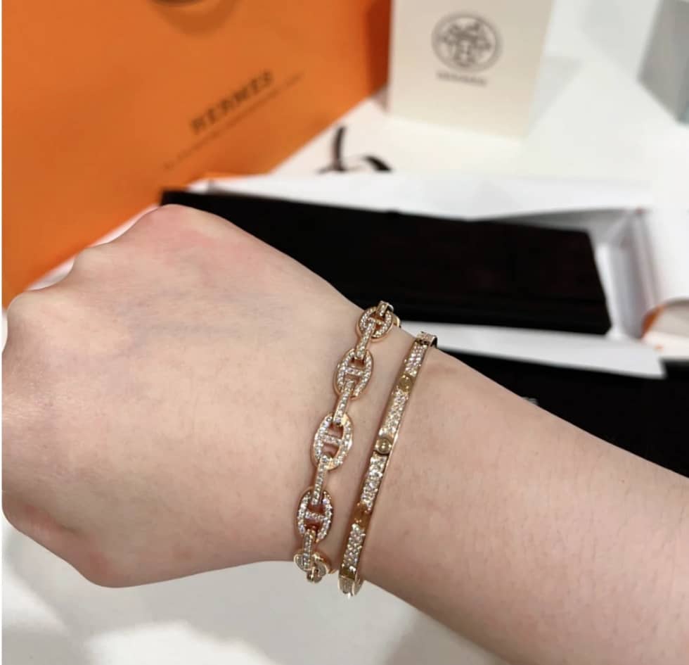 Knockoff H**me5 Logo Bracelet