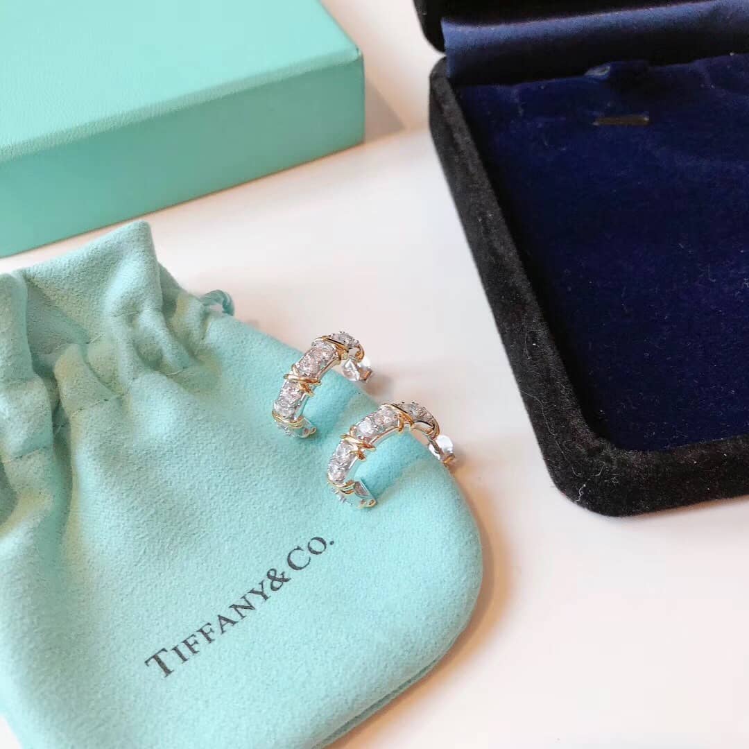 Knockoff T*f*ny Logo Earring