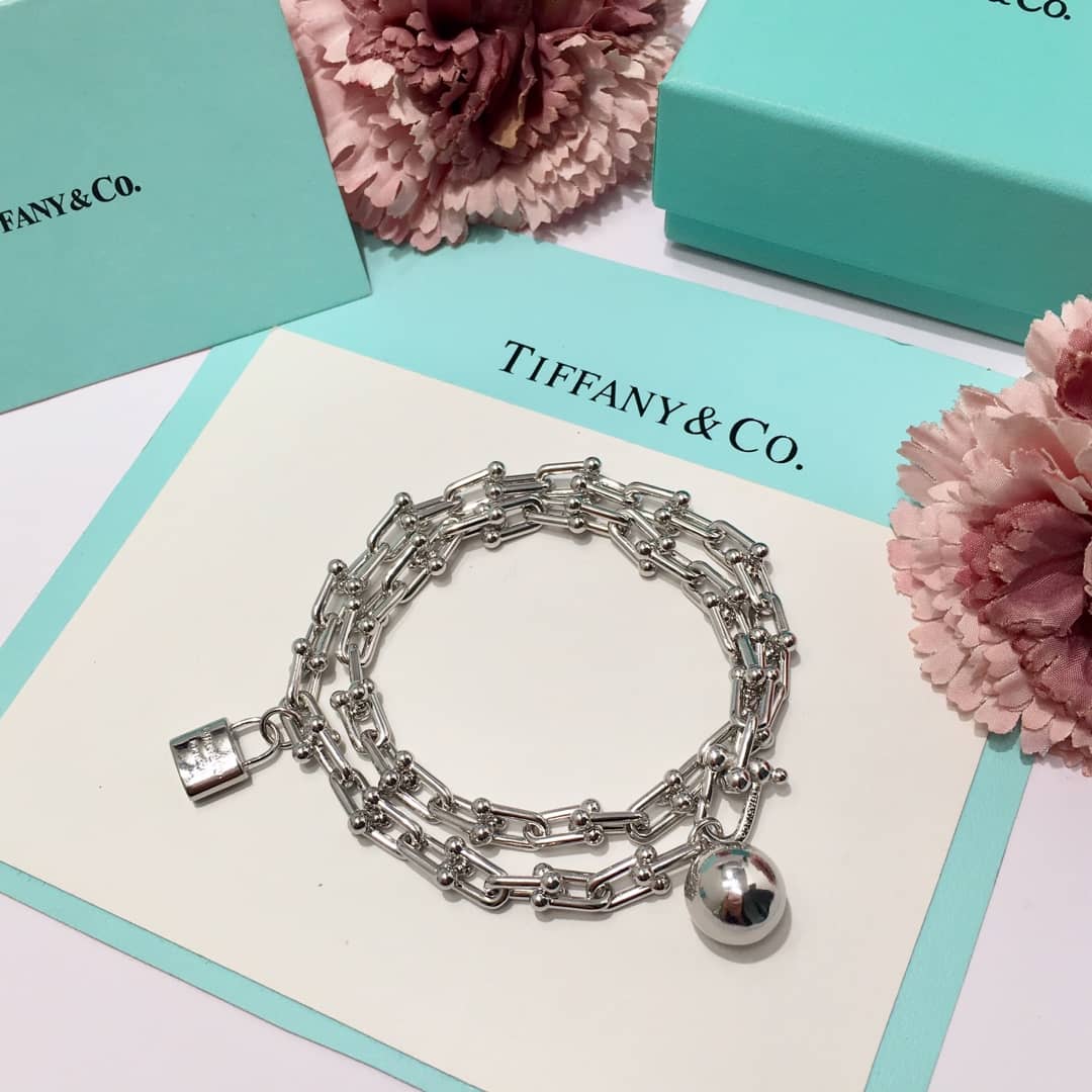 Fake T*f*ny Logo Bracelet