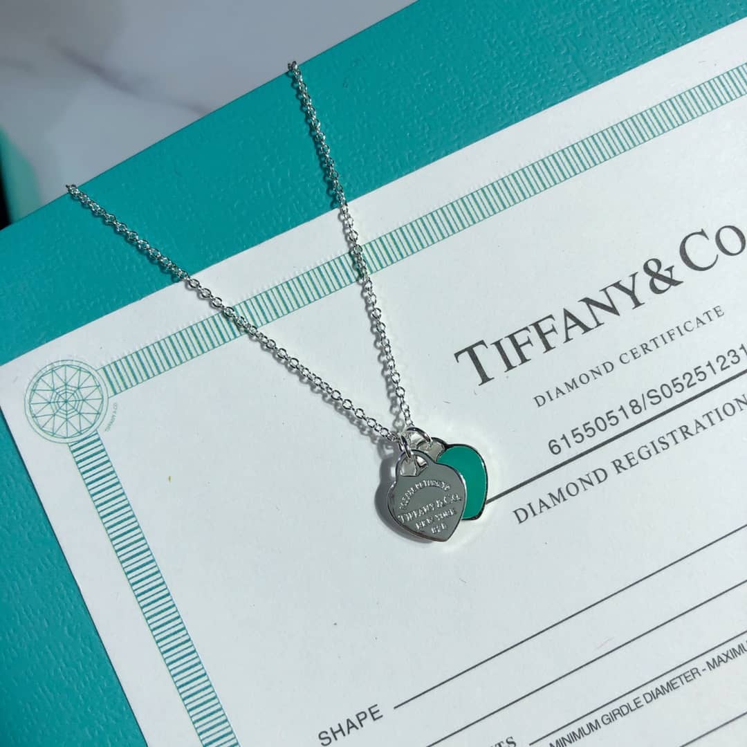 Knockoff T*f*ny Logo Necklace