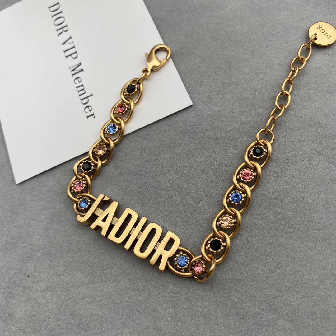 Knockoff Chr1st1an D10r Logo Bracelet