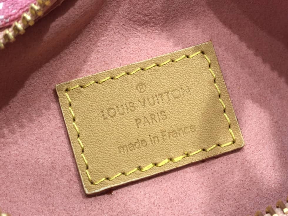 L0vis Vvtt0n Denim Loop Bag Pink M81166 Replica Hobo