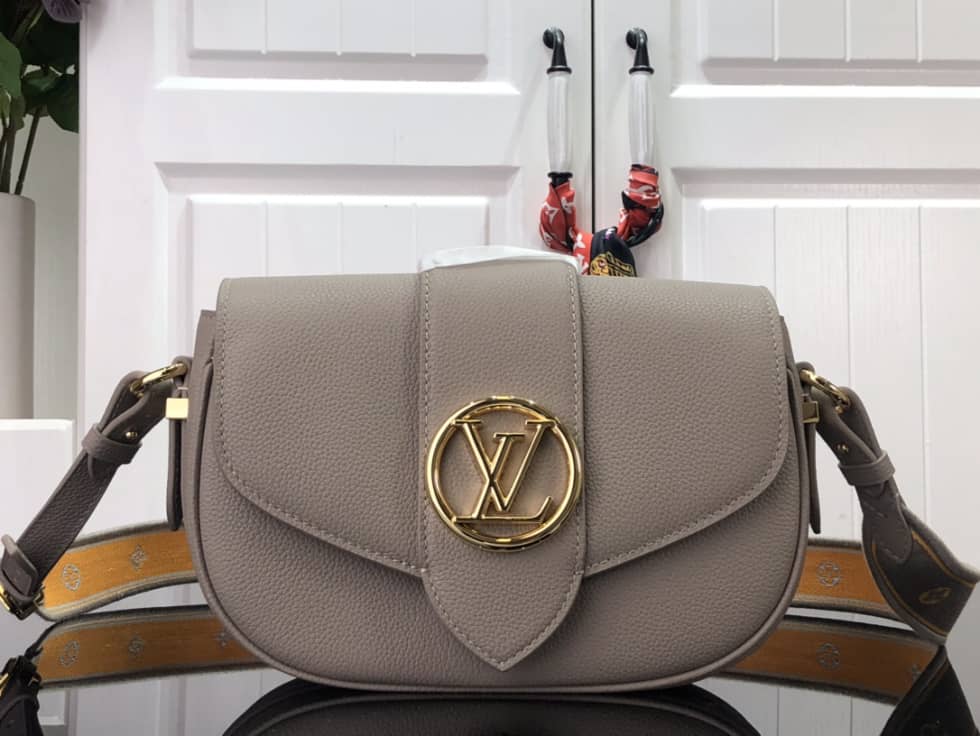 L0vis Vvtt0n Pont 9 Soft MM Grained Calfskin Gery M58967 Replica Crossbody Bag