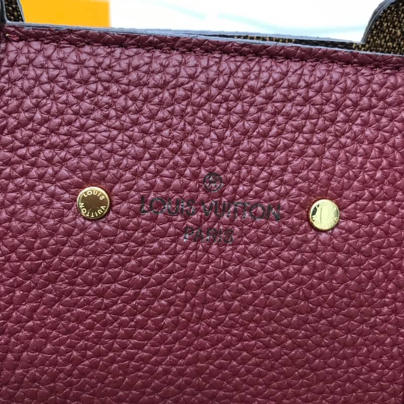 L0vis Vvtt0n Jersey Damier Ebene Canvas Magnolia Bag Replica Purple N44041