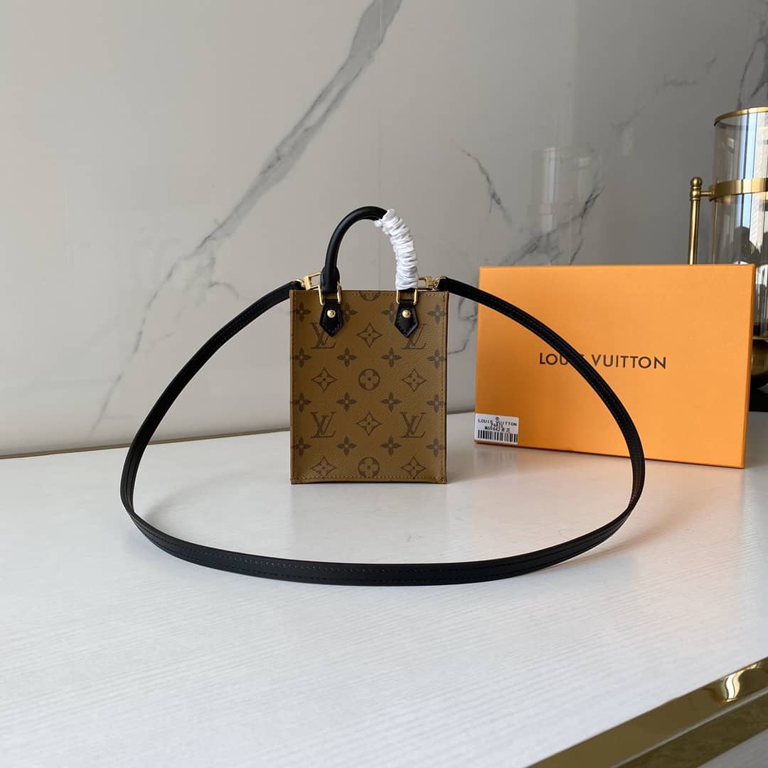 L0vis Vvtt0n Monogram Petit Sac Plat 2Way Replica Shoulder Bag Brown M69442