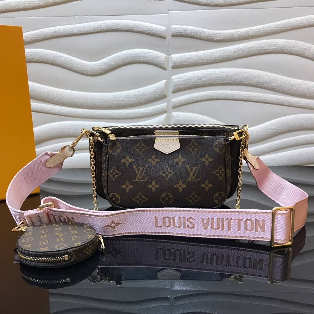 L0vis Vvtt0n Monogram Canvas Multi Pochette Replica Pink M44823