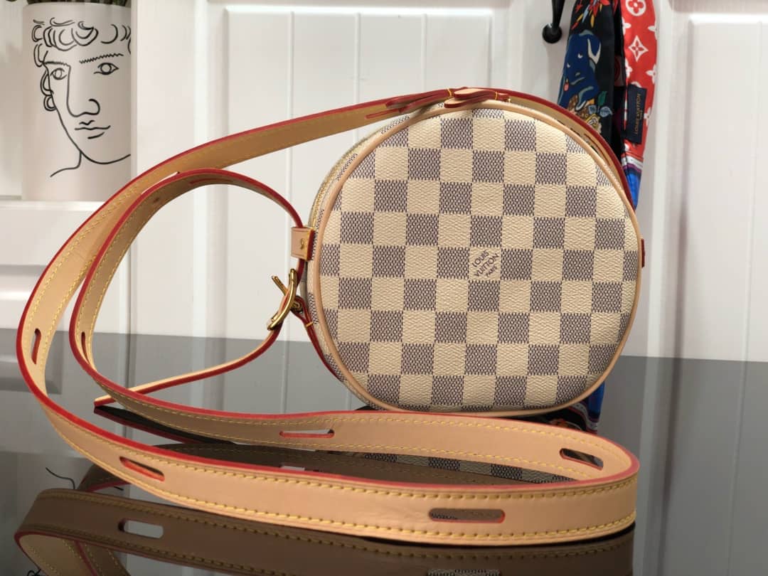 L0vis Vvtt0n Damier Azur Boite Chapeau Souple PM Replica N40333