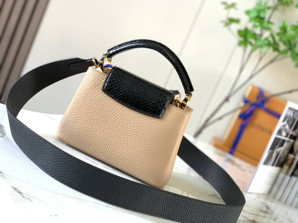L0vis Vvtt0n Capucines Mini Python Skin N95509 Replica Crossbody Bag