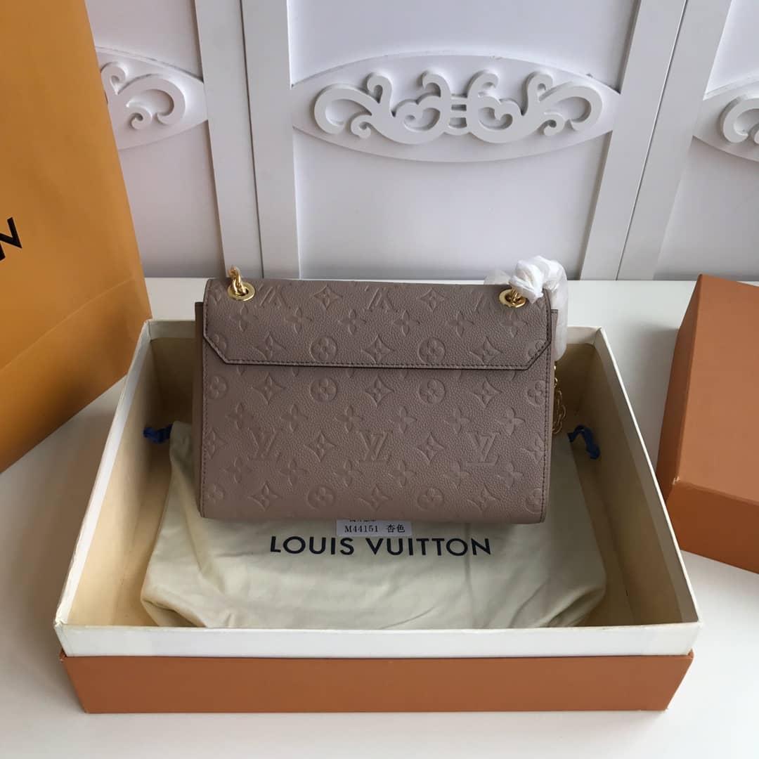 L0vis Vvtt0n Monogram Empreinte Vavin PM Chain Replica Shoulder Bag Apricot M44151