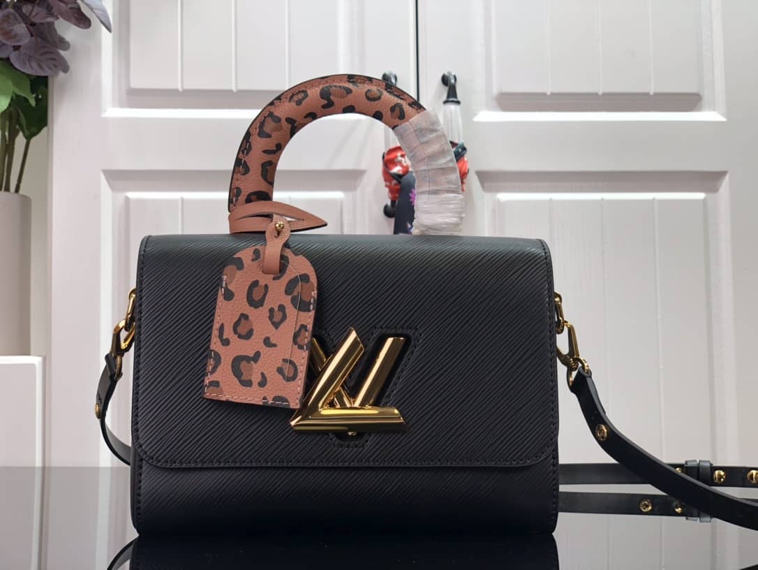 L0vis Vvtt0n Twist MM Epi Grained Leather Replica Bag Black M58689