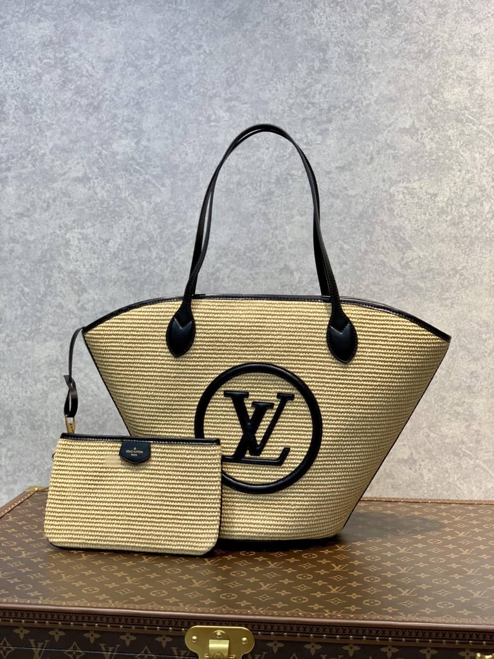 L0vis Vvtt0n Saint Jacques M59963 Replica Straw Shoulder Bag