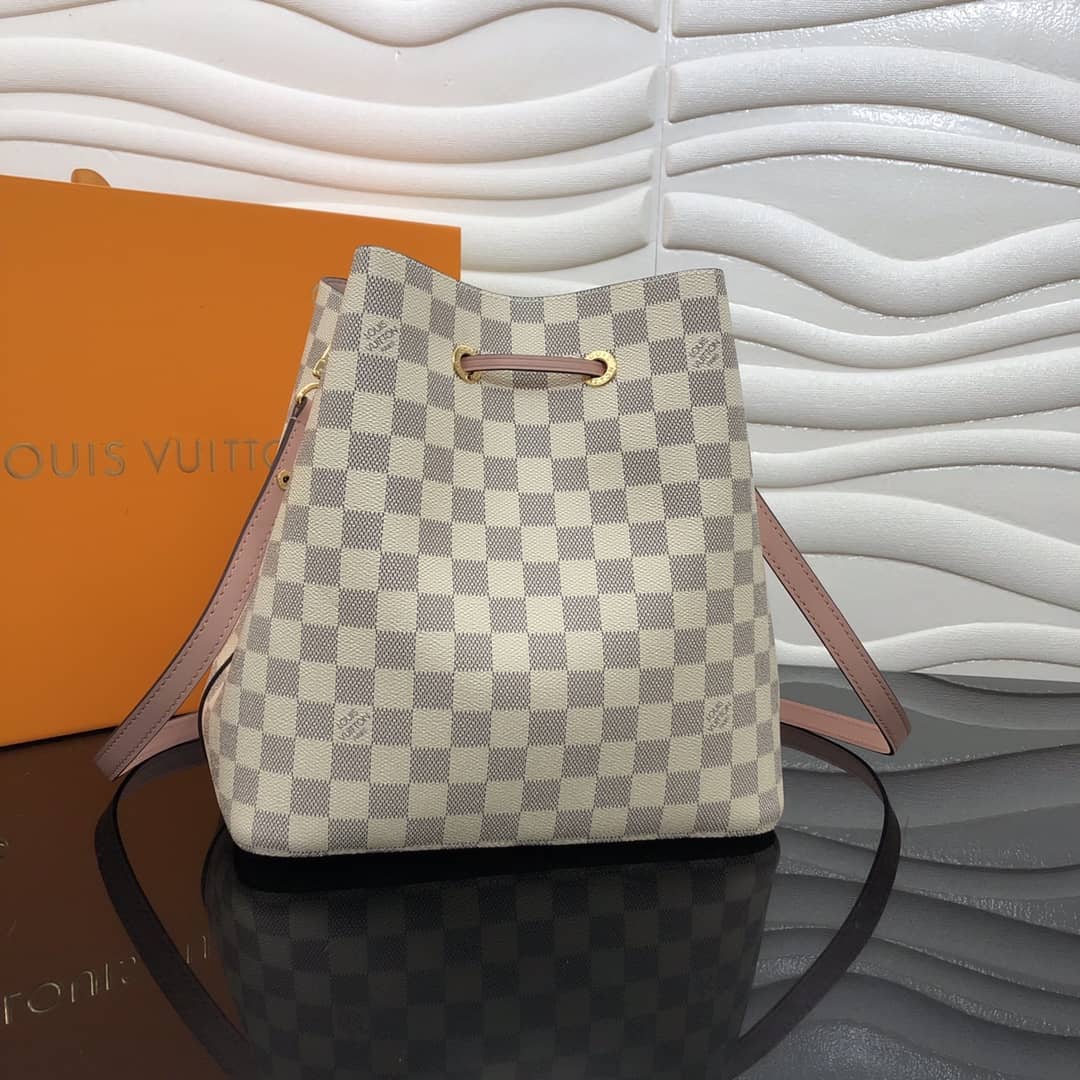 L0vis Vvtt0n Neonoe Replica Bucket Bag Beige Pink M44020