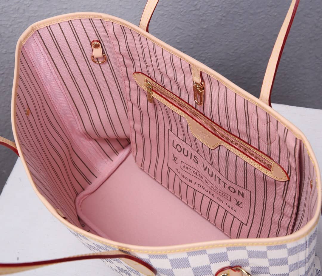 L0vis Vvtt0n Neverfull Dupe MM Damier Azur Tote N41361