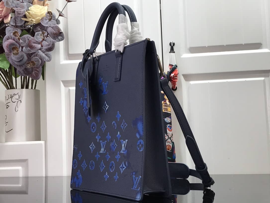 L0vis Vvtt0n Sac Plat Zipp Watercolor Shoulder Bag Replica M57843