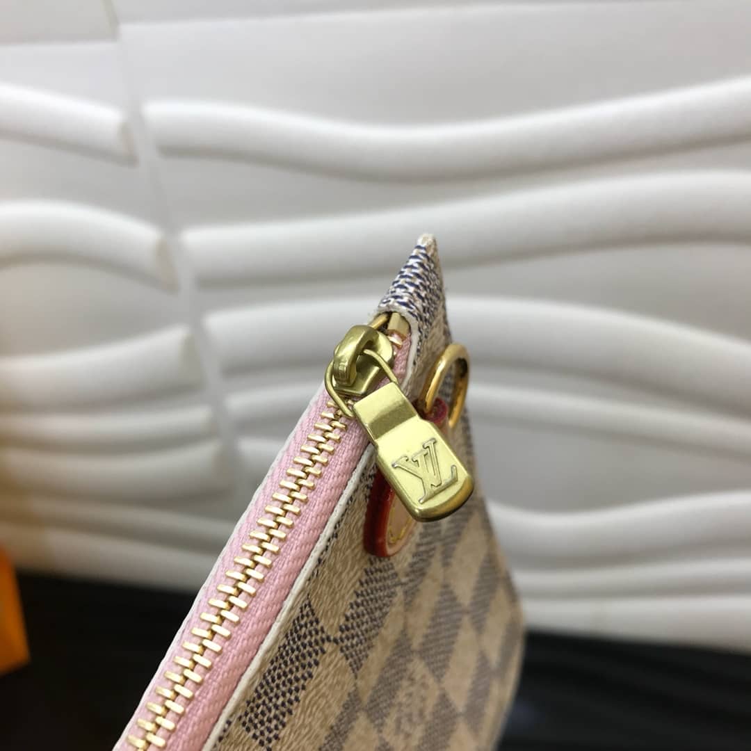 L0vis Vvtt0n Neverfull MM Damier Azur Bag Replica Pink N40995
