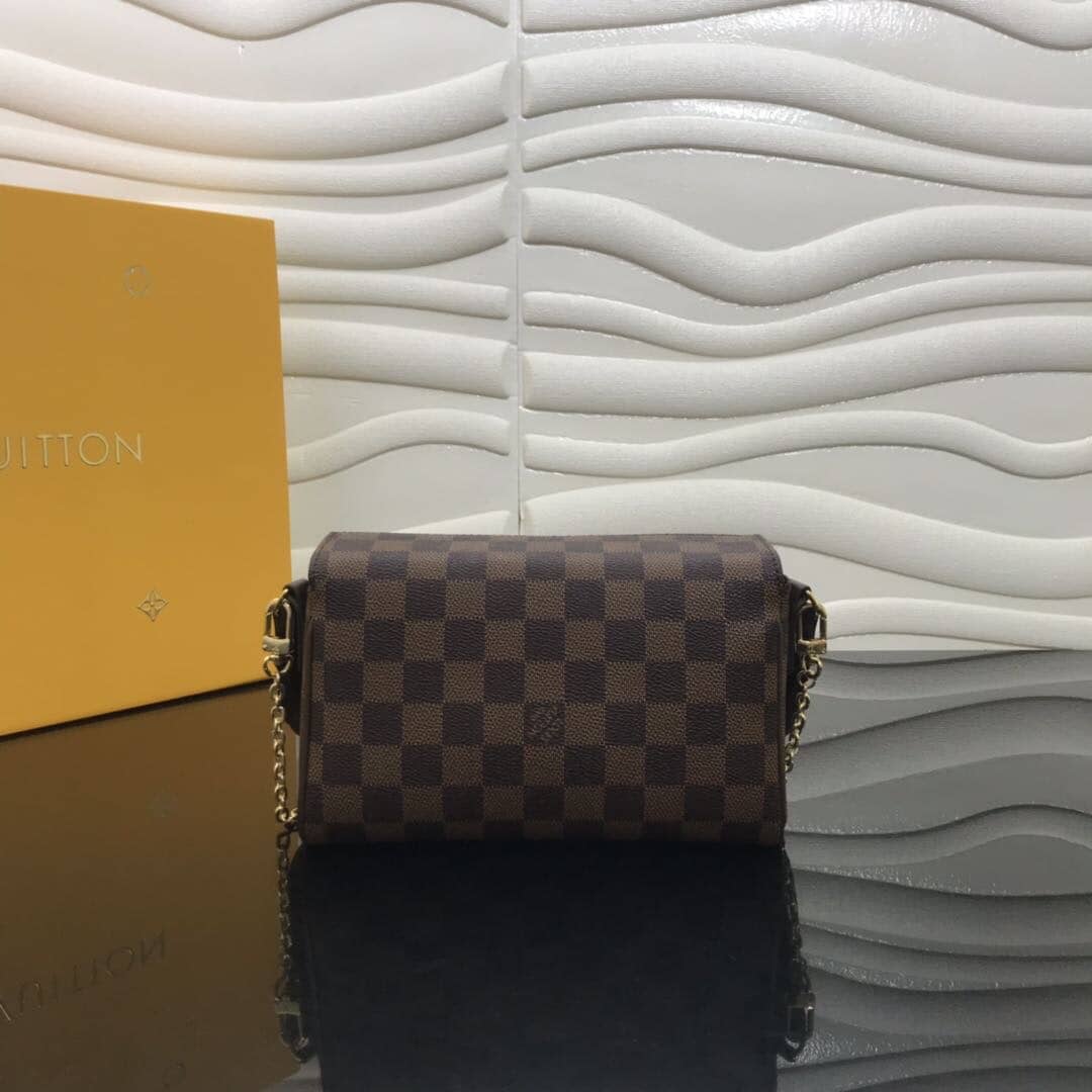 L0vis Vvtt0n Damier Ebene Recital Shoulder Leather Bag Replica