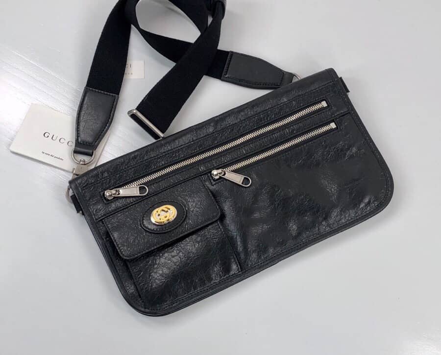 Gvc*1 Unisex Morpheus Leather Messenger Bag Replica 575837