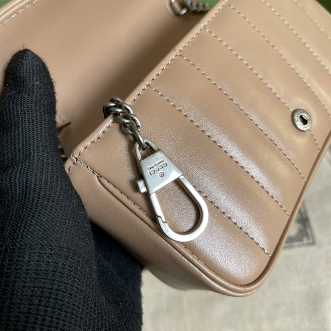 Gvc*1 GG Marmont Matelassé Mini Crossbody Bag Replica 476433