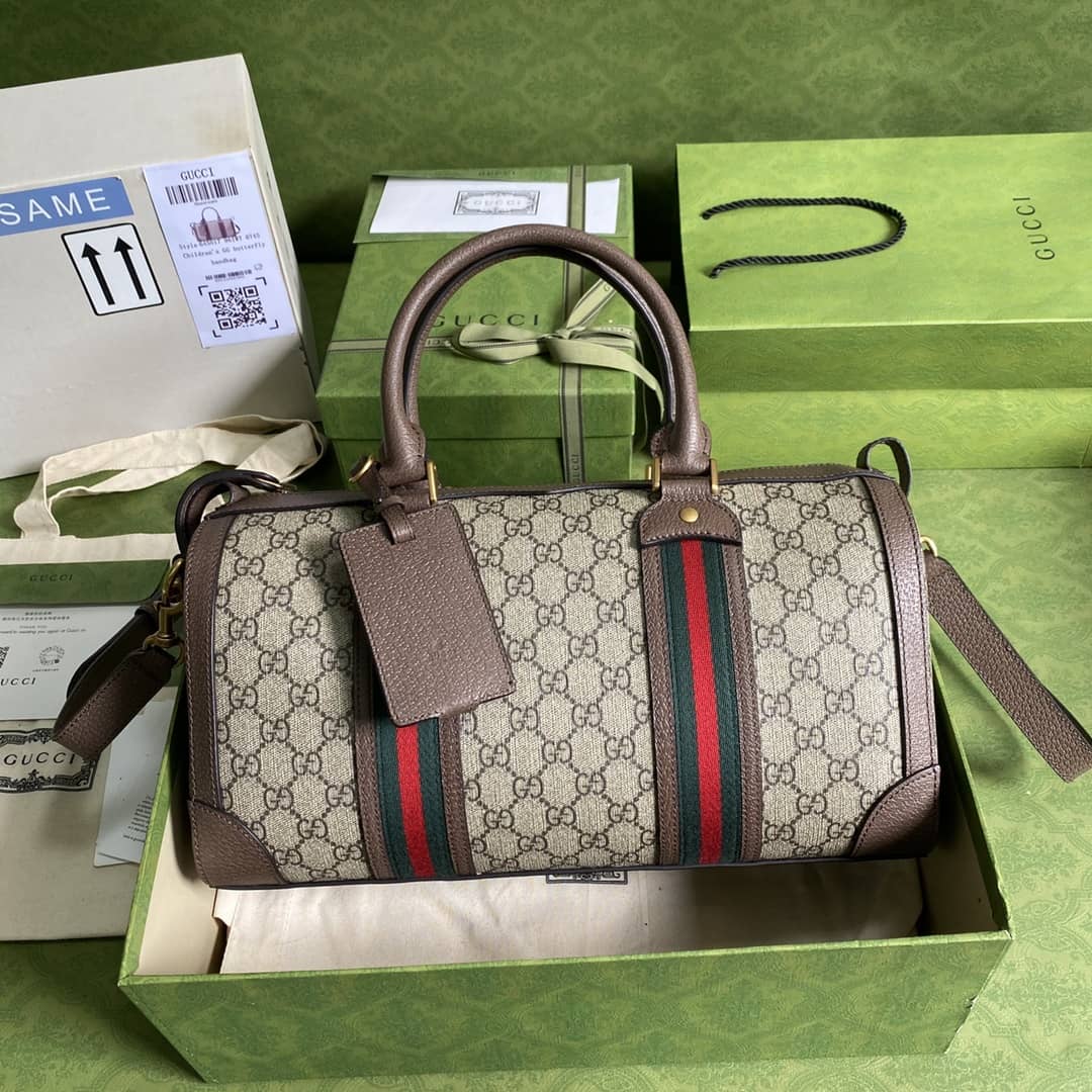 Best Replica Gvc*1 Web GG Small Duffel Bag Replica 645017(ColaReps)