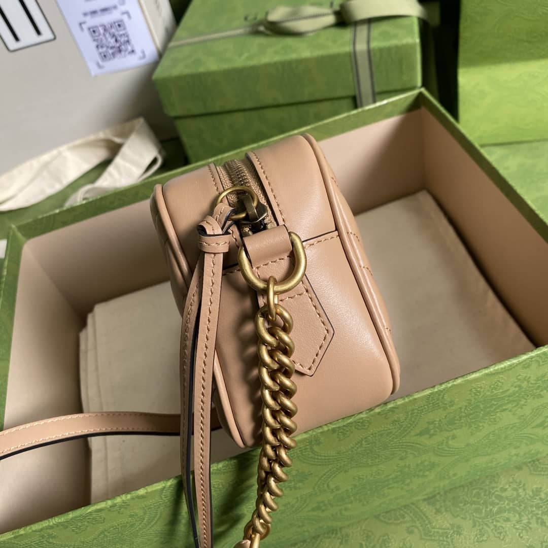 Gvc*1 GG Marmont Matelasse Mini Leather 448065 Replica Crossbody Bag