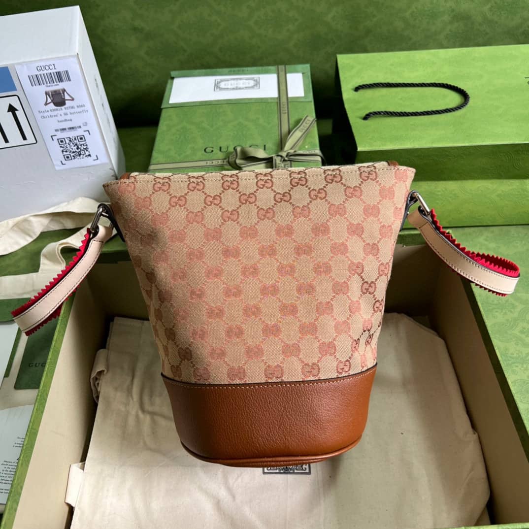 Gvc*1 GG Svp*me Canvas Bucket Bag Replica 630819