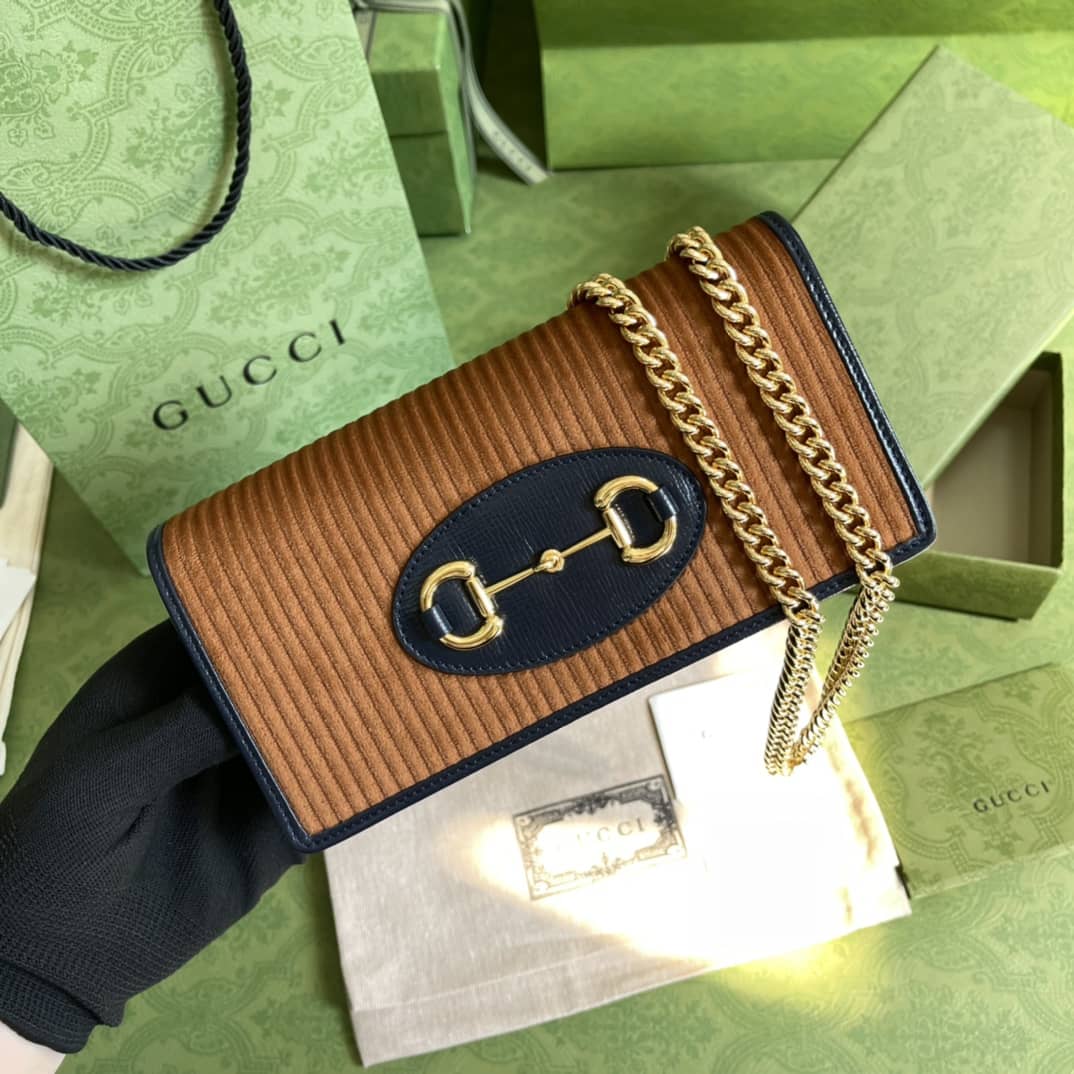 Gvc*1 1955 Horsebit Chain Wallet Replica 621892