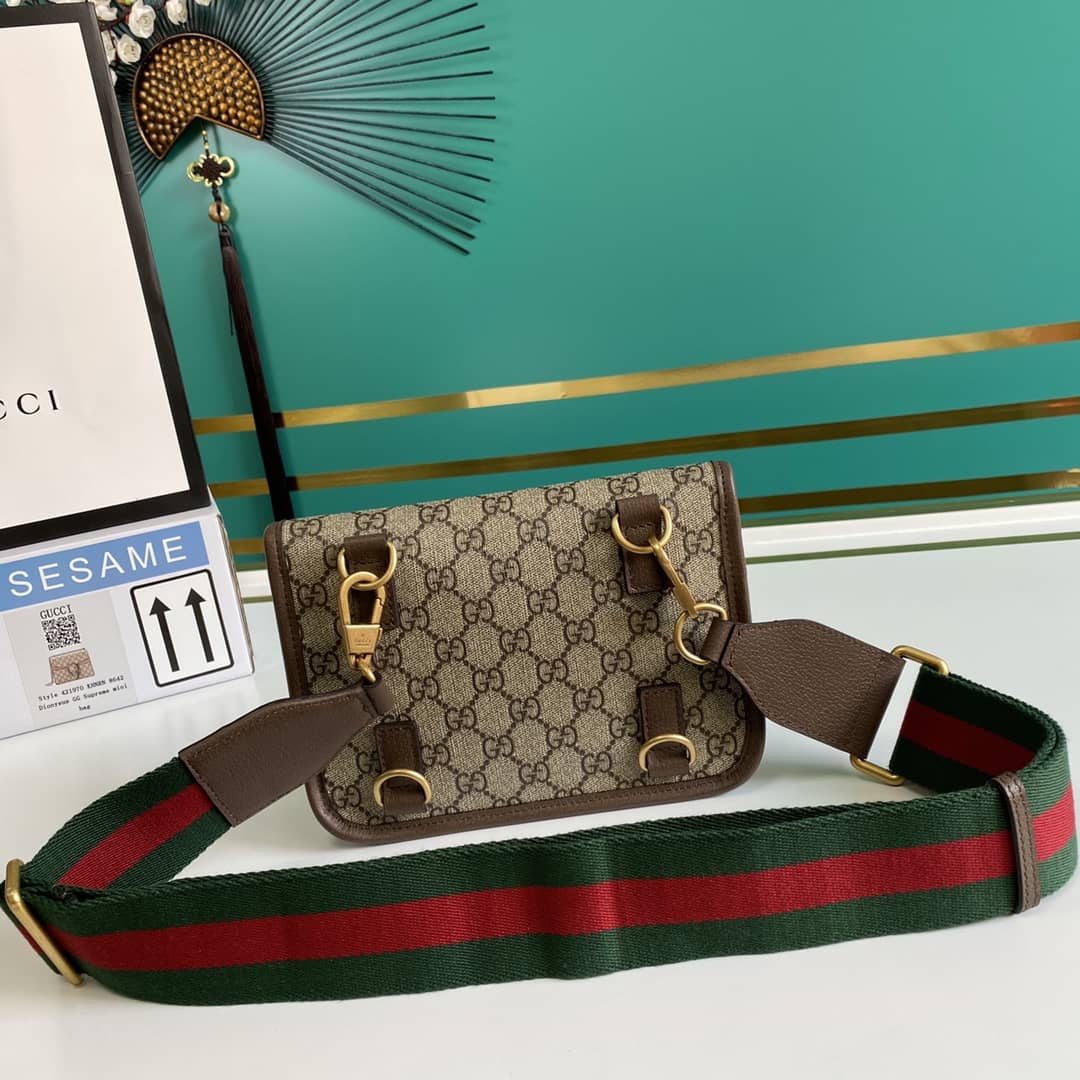 Gvc*1 Totem Web GG Svp*me Messenger Bag Replica 489617