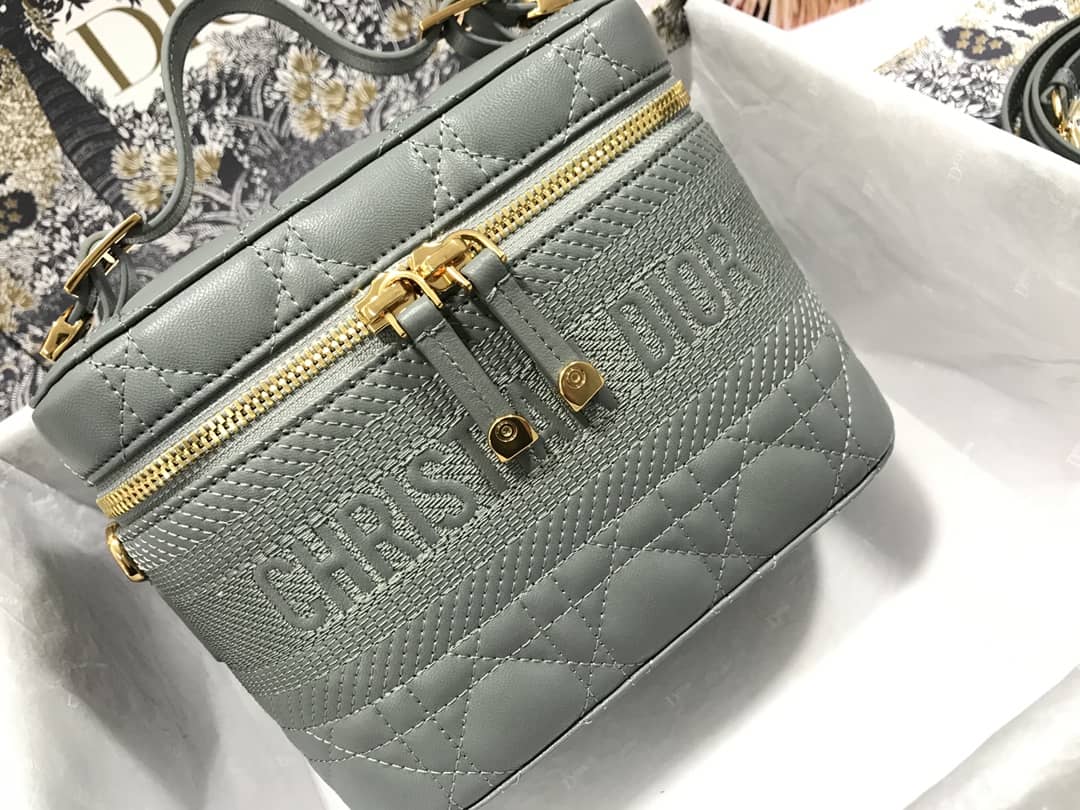 Chr1st1an D10r Travel Lambskin Vanity Case
