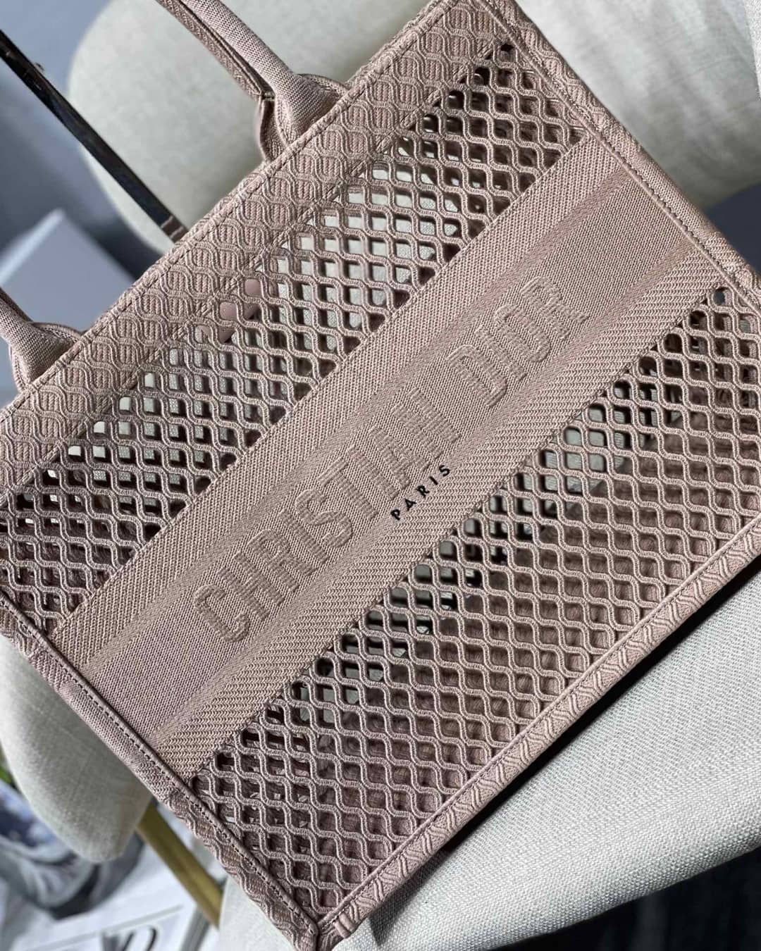 Chr1st1an D10r Mesh Book Tote Bag