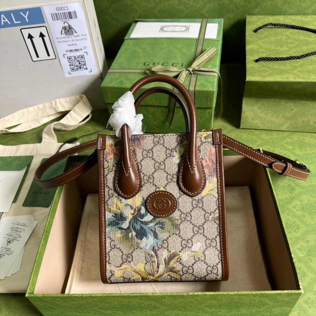 Gvc*1 Mini Tote With Interlocking 671623 Replica Bag