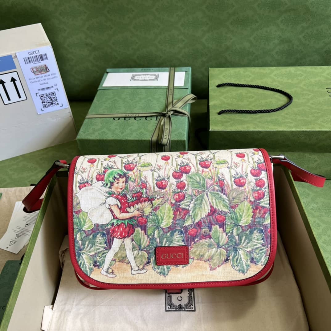 Gvc*1 Children Strawberry Fairy Print 664143 Replica Shoulder Bag