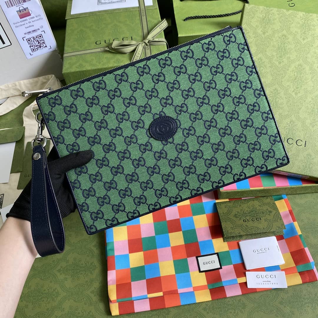 Gvc*1 Multicolor Canvas GG Pouch Replica 657581