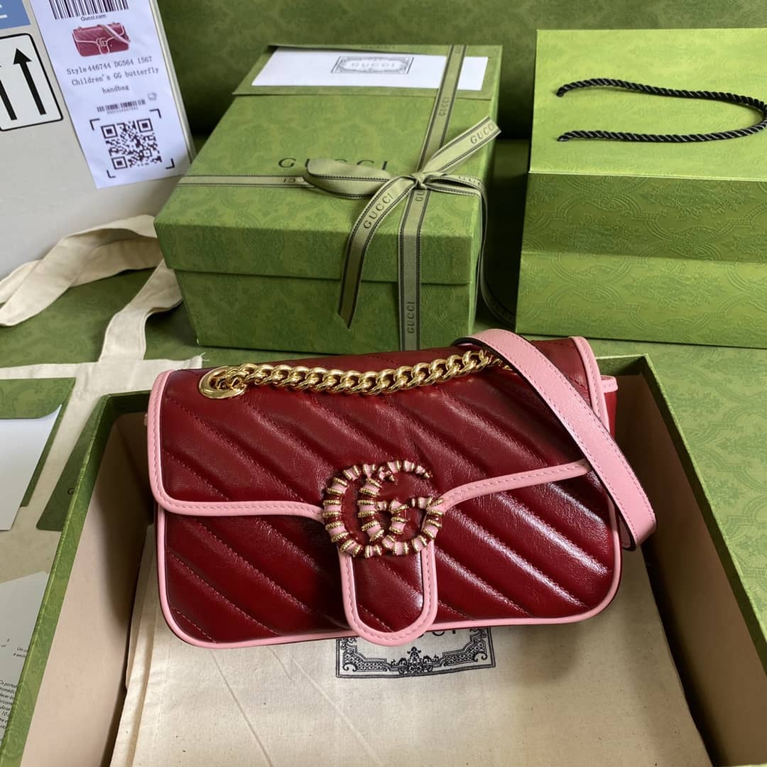 Gvc*1 Marmont GG Matelasse Leather Mini Shoulder Bag Replica 446744