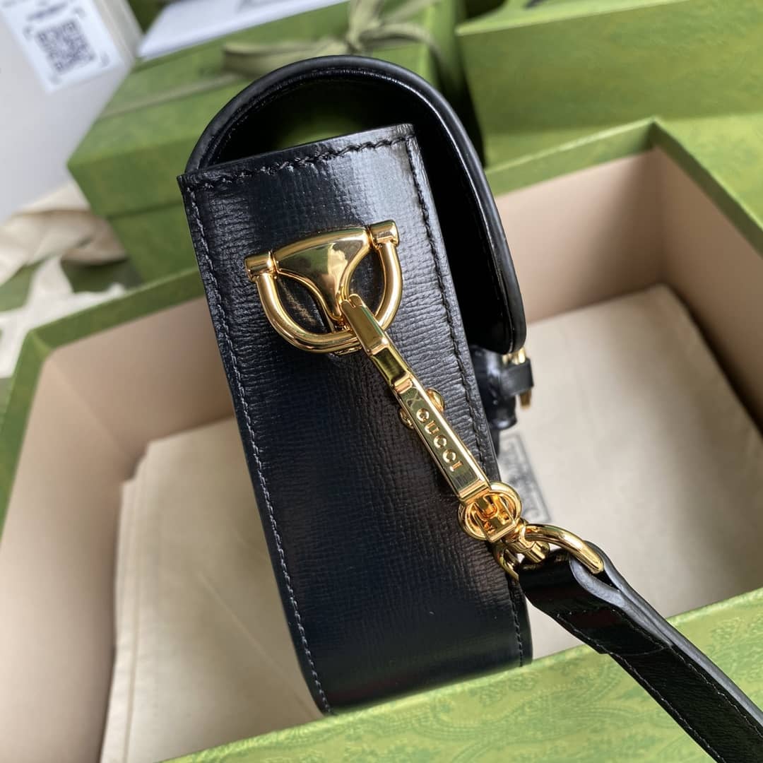 Gvc*1 1955 Horsebit Svp*me GG Canvas Mini Shoulder Bag Replica 658574