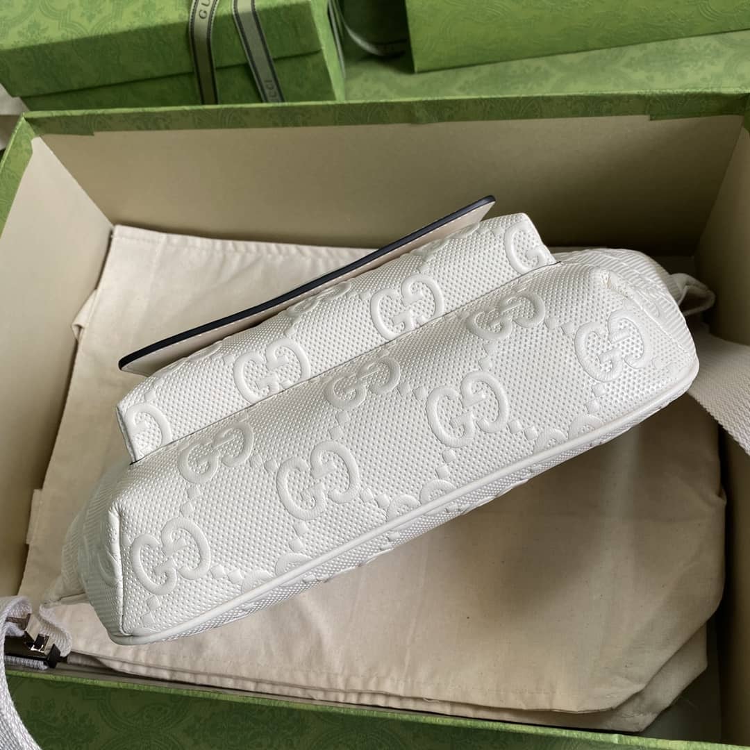 Gvc*1 GG Embossed Leather Belt Bag Bumbag Replica 645093