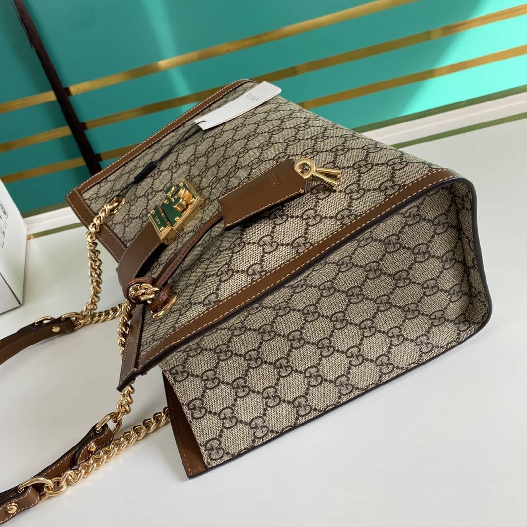 Gvc*1 Padlock GG Svp*me Canvas Shoulder Bag Replica 479197