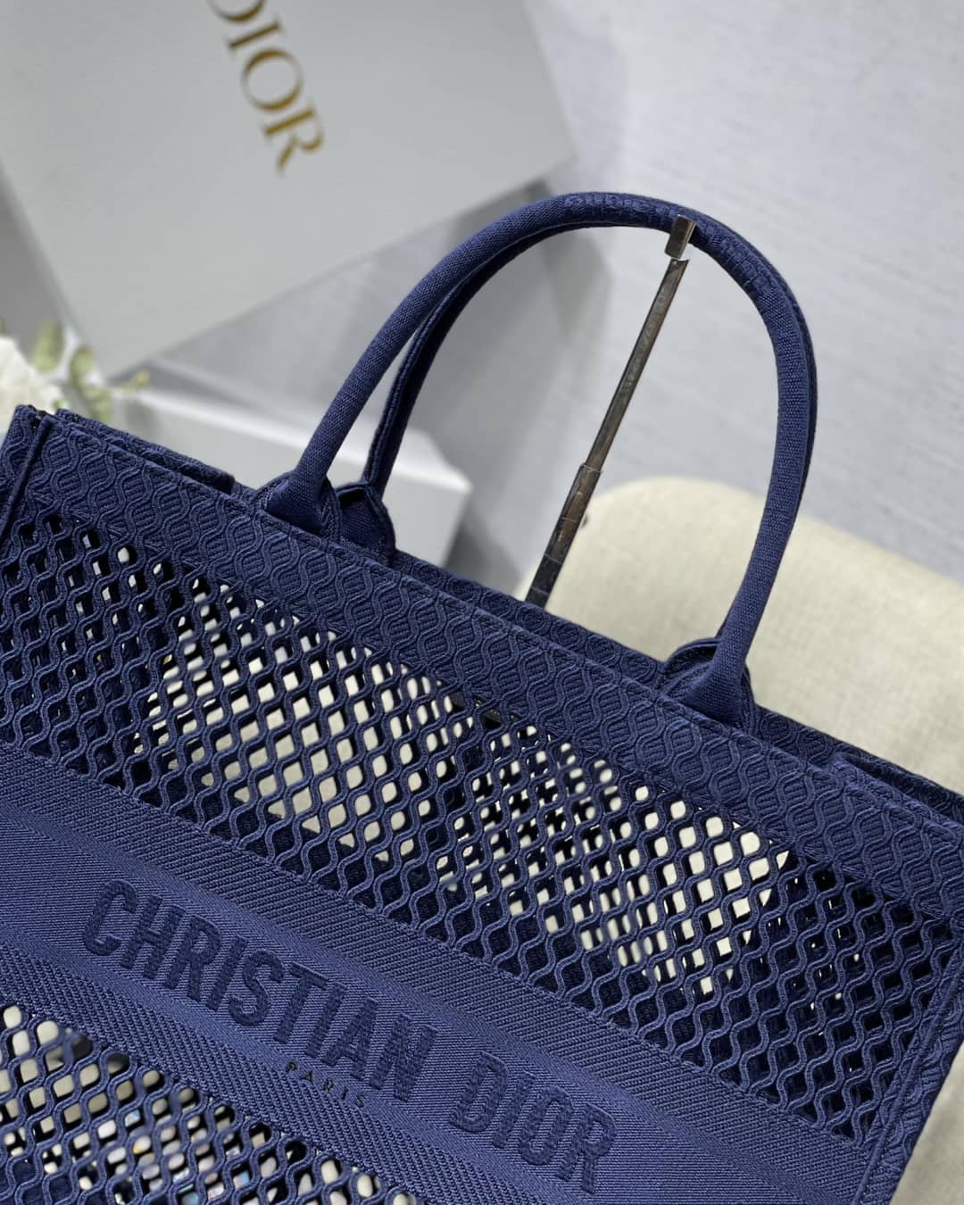 Chr1st1an D10r Mesh Book Tote Bag