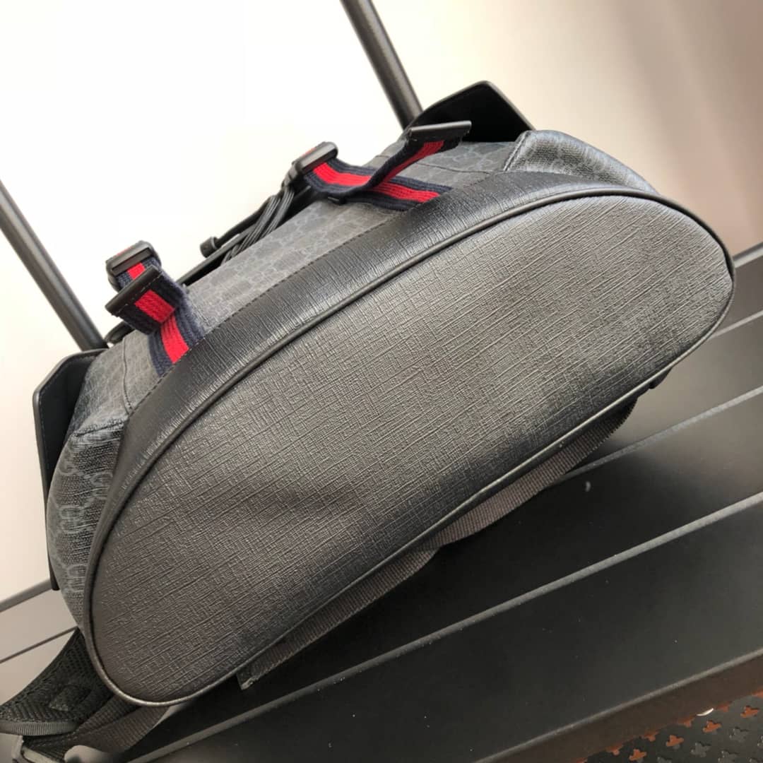 Gvc*1 Soft GG Svp*me Canvas Backpack Replica Black 450958