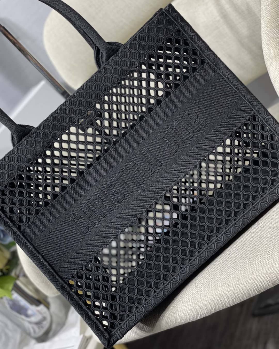 Chr1st1an D10r Mesh Book Tote Bag
