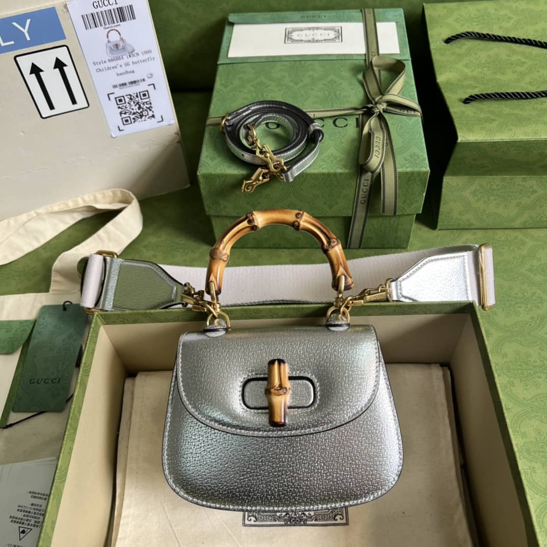 Gvc*1 Bamboo 1947 Mini Top Handle Shoulder Bag 686864 Replica
