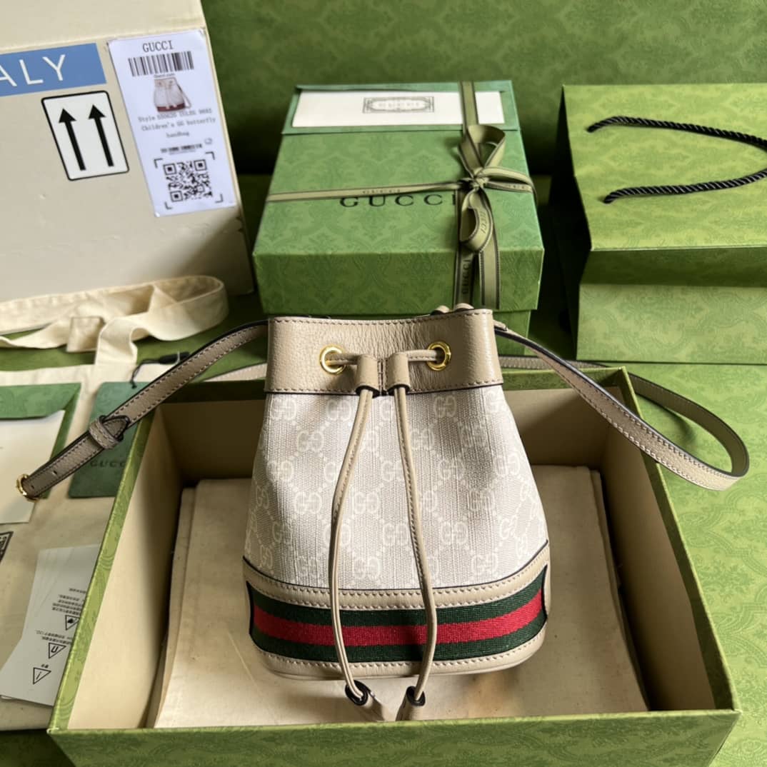 Gvc*1 Ophidia Mini GG Svp*me 550620 Replica Bucket Bag