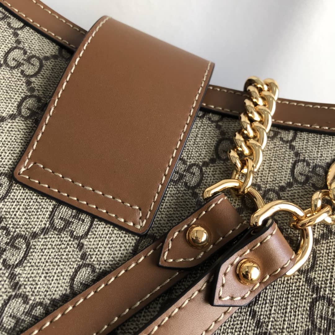 Gvc*1 Padlock Medium GG Svp*me Shoulder Bag Replica Brown 479197