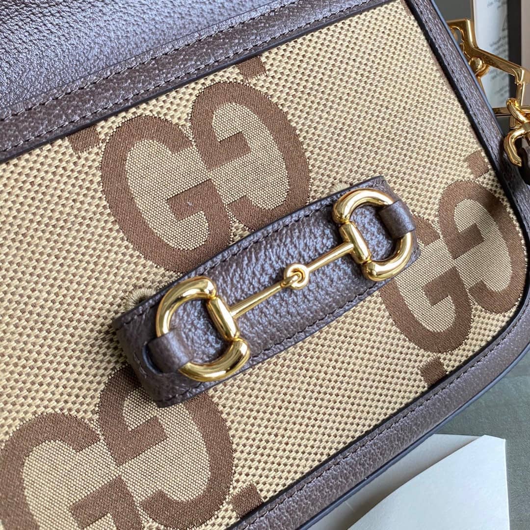 Gvc*1 Horsebit 1955 Mini Shoulder Bag Brown 658574 Replica