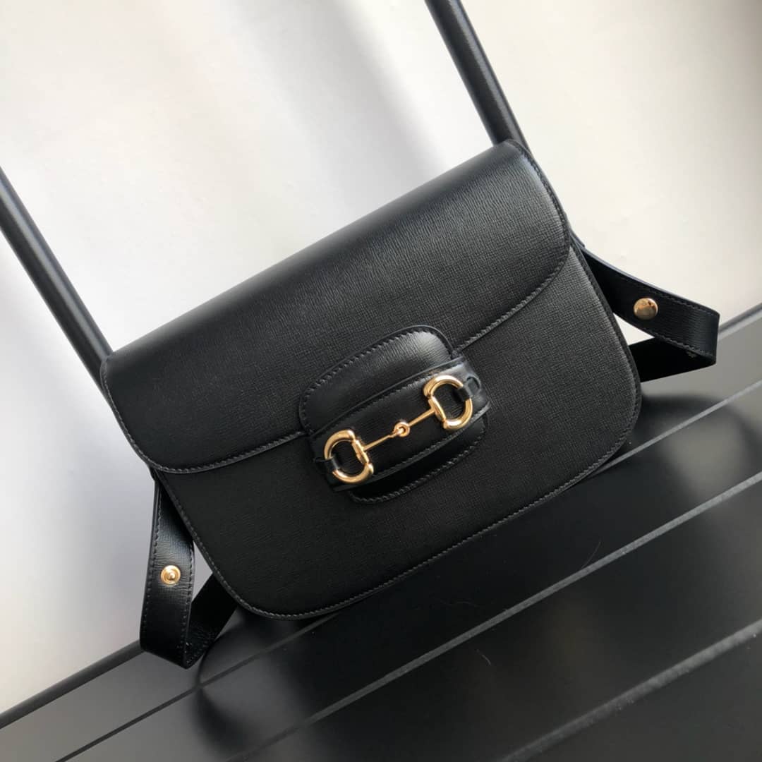 Gvc*1 Horsebit 1955 Shoulder Bag Replica Black 602204