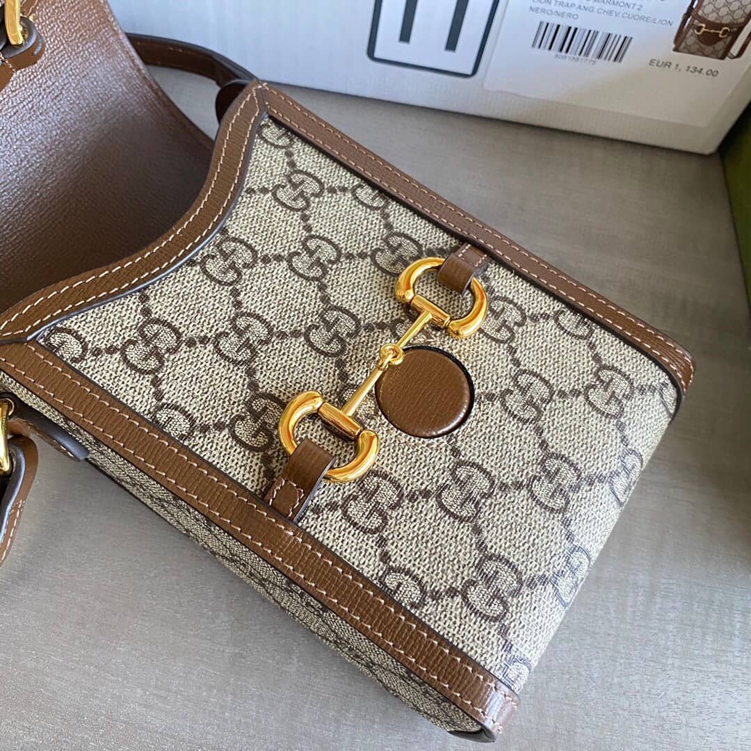 Best Replica Gvc*1 Horsebit 1955 Mini Bag Replica Brown 625615(ColaReps)