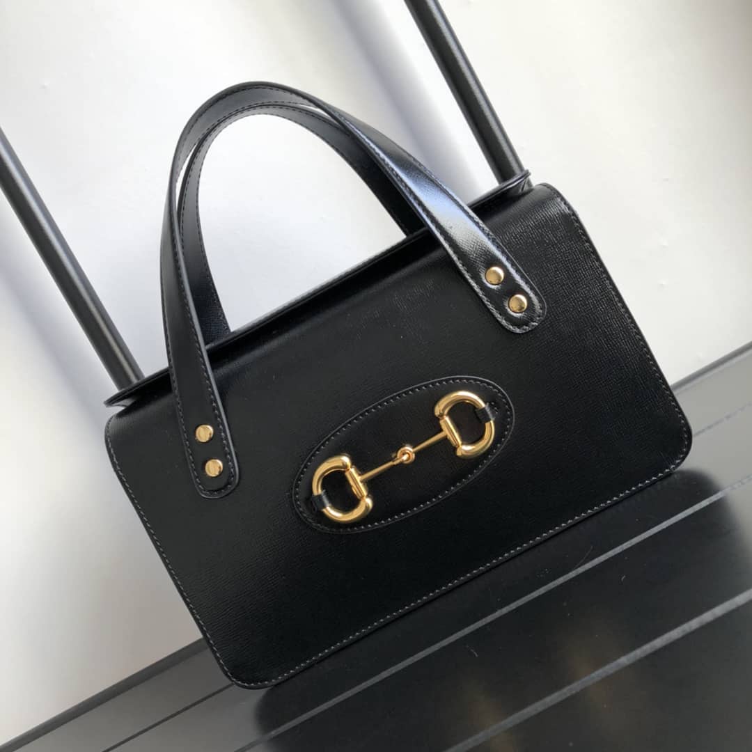 Gvc*1 Horsebit 1955 Small Top Handle Replica Bag Black 627323