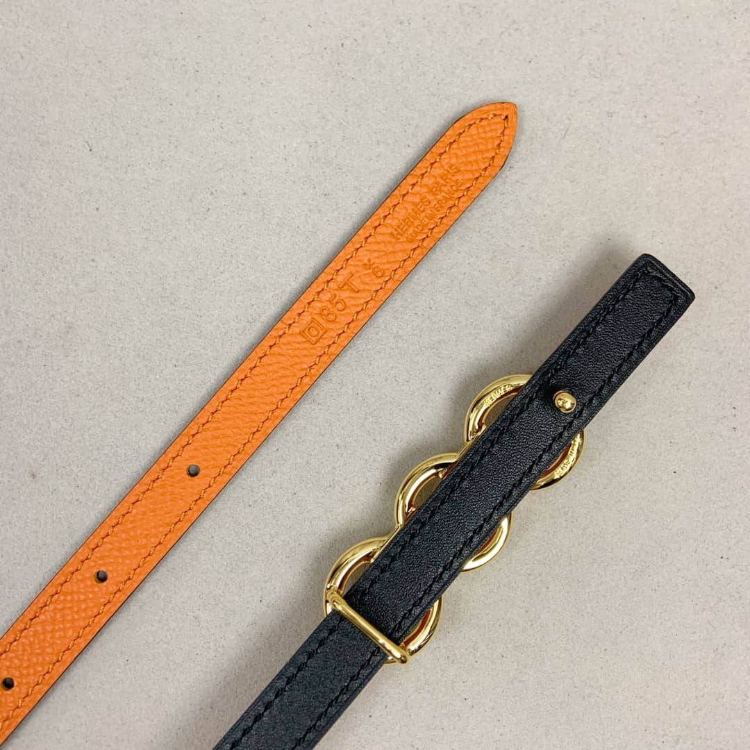 Knockoff H**me5 Logo Belt 13mm For Lady