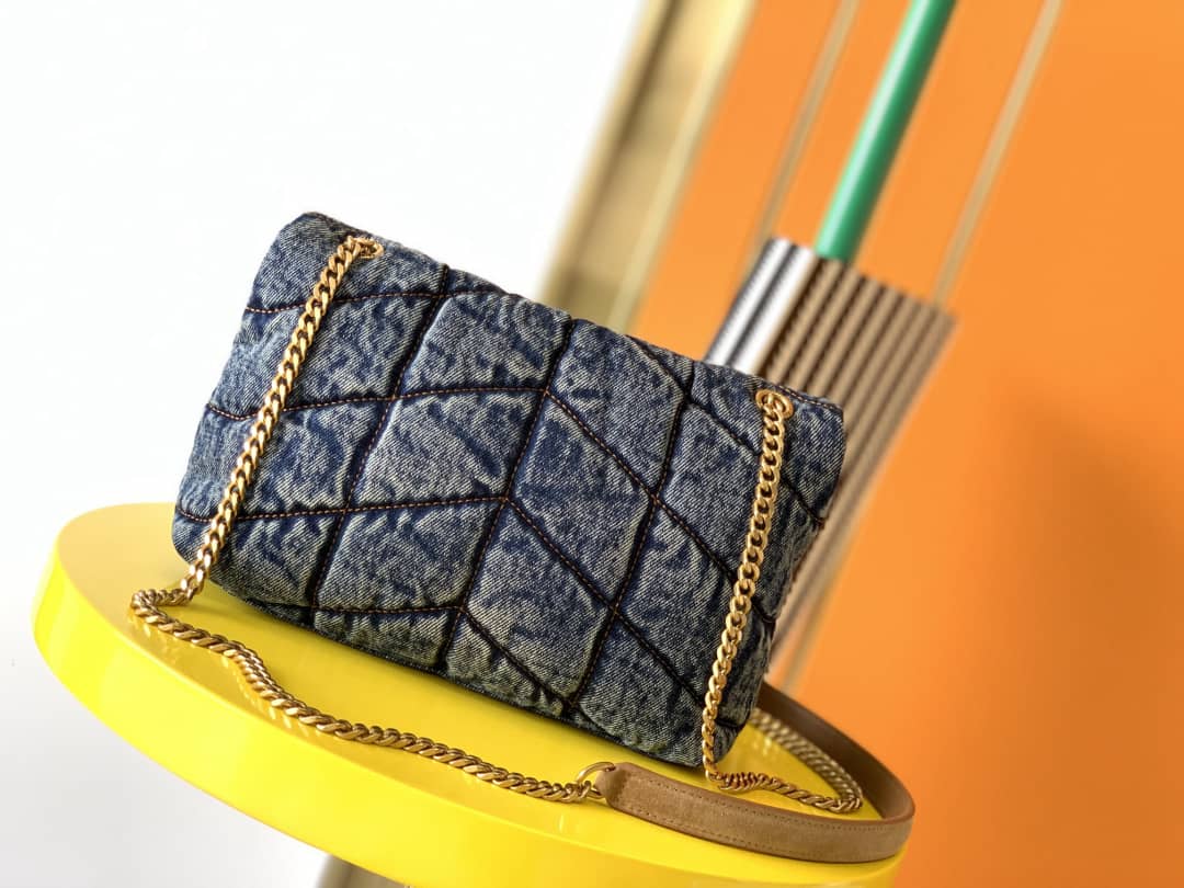 Y51 Dupes Bags Sa1nt Lau*nt Loulou Denim Shoulder Bag