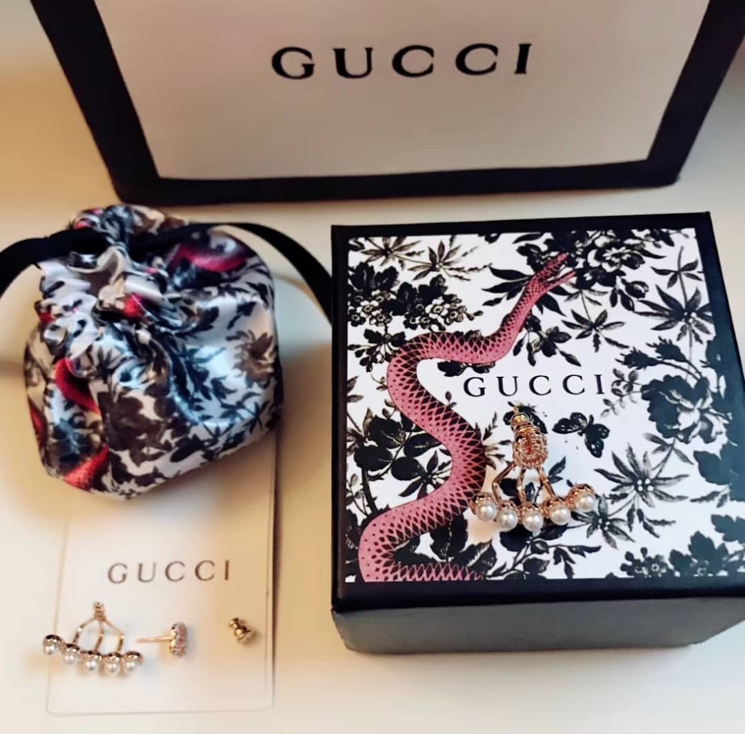 Fake Gvc*1 Logo Earring